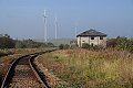 Nádraží v Rusové a větrné elektrárny