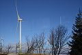 Barevně vyvedené větrné elektrárny u Rusové 